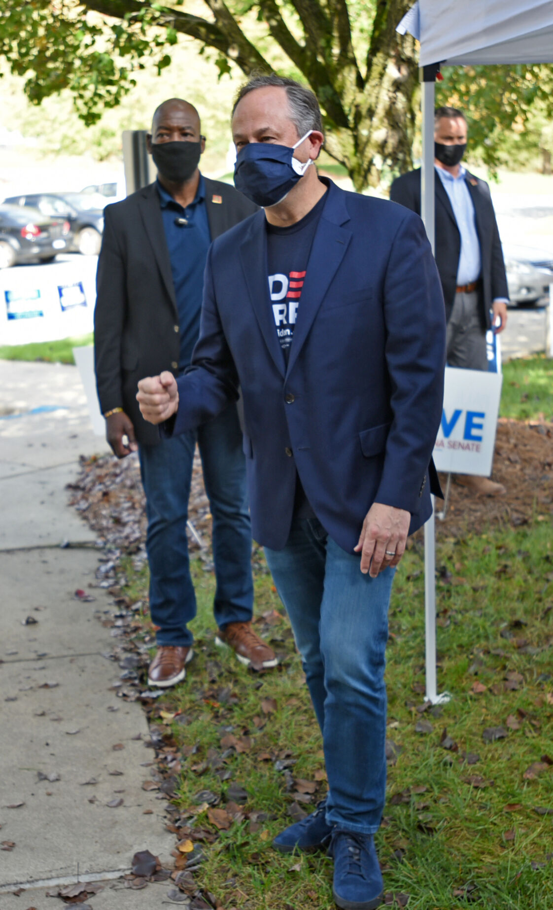 Doug Emhoff campaign stop
